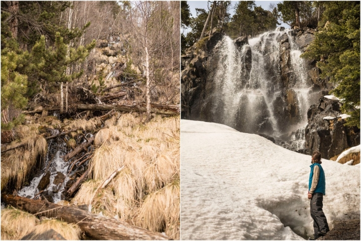 Cascada de Ratara en el Parque Nacional de Aigüestortes i Estany de Sant Maurici