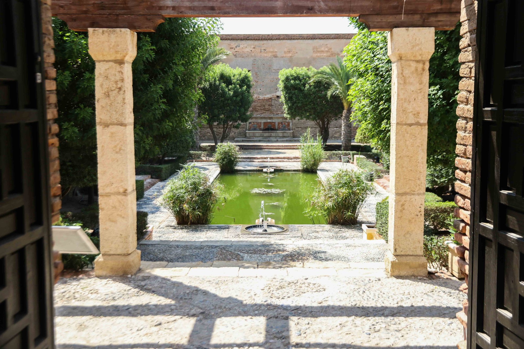 Jardínes del interior de la Alcazaba de Almería