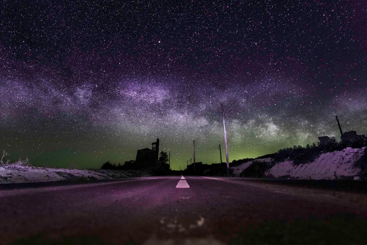 La Vía Láctea desde Otero de Sariegos.