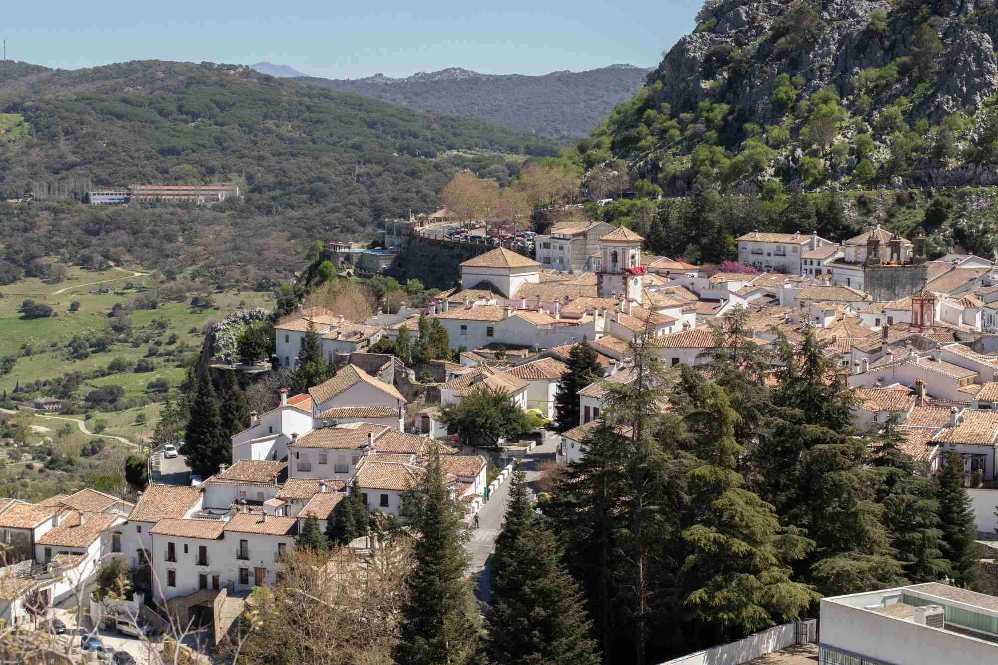 Vistas del pueblo de Grazalema.