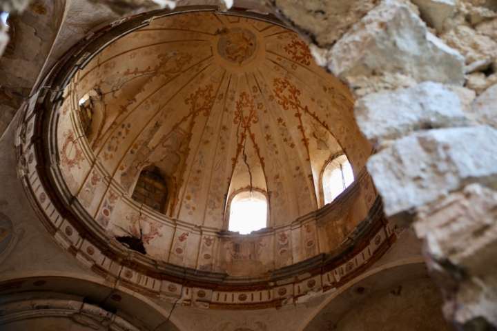 Las ruinas de la ermita.