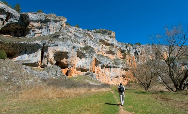 Formaciones calizas del Cañón de río Lobos.