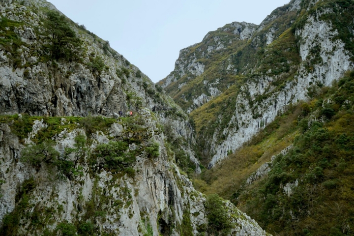 Desfiladero de las Xanas en la Sierra del Aramo (Asturias).