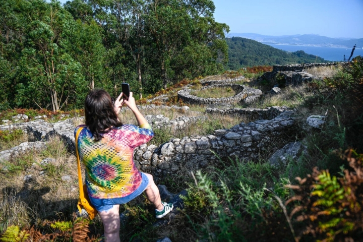 Ruta cabos O Morrazo yacimiento Monte Facho