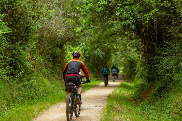 Ruta pozas del río Brugent (Girona) bici camino