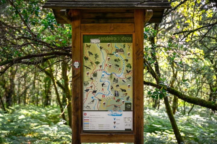 Rutas comarca O Deza (Pontevedra) cartel