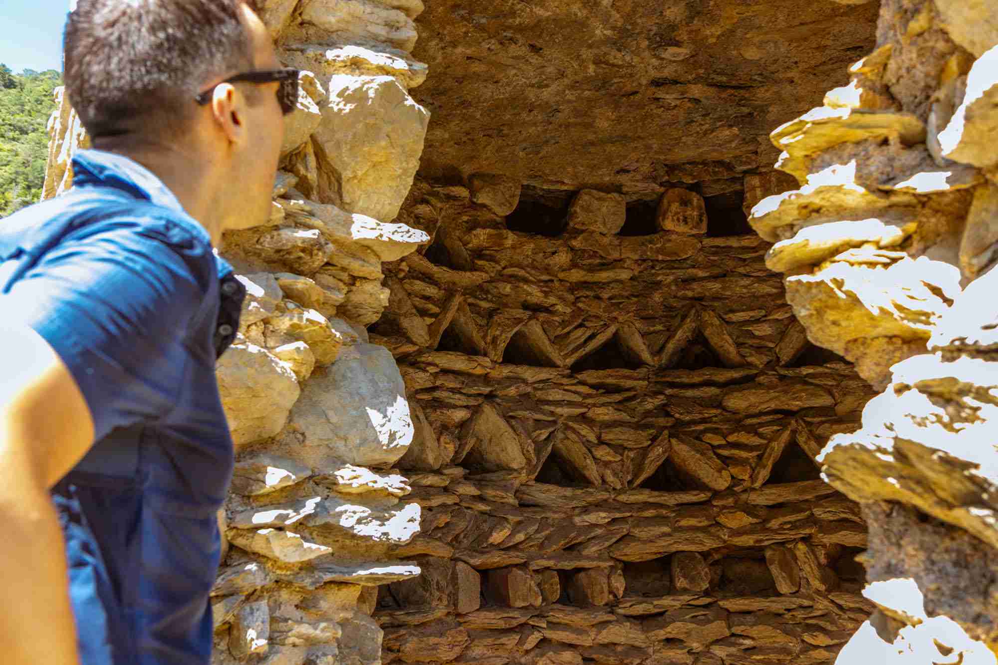 Colomer del Bertran, un palomar construido con piedras dispuestas en 'opus spicatum'.