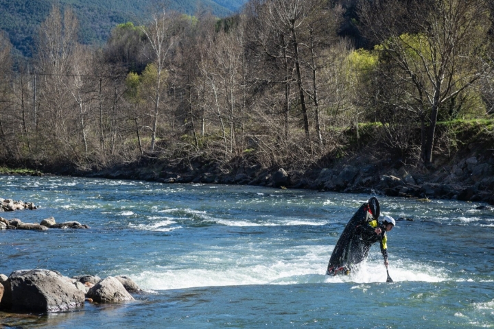 Rafting en el Noguera Pallaresa a su paso por Sort.