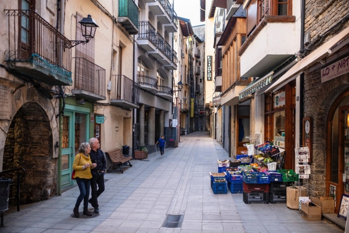 Calle Mayor en Sort.