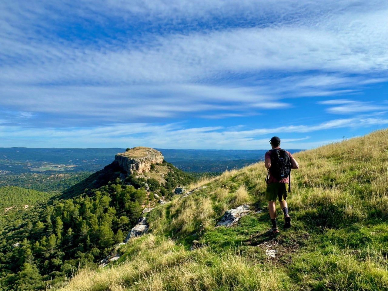 Vista desde La Redonda en las Tetas de Viana (Guadalajara).