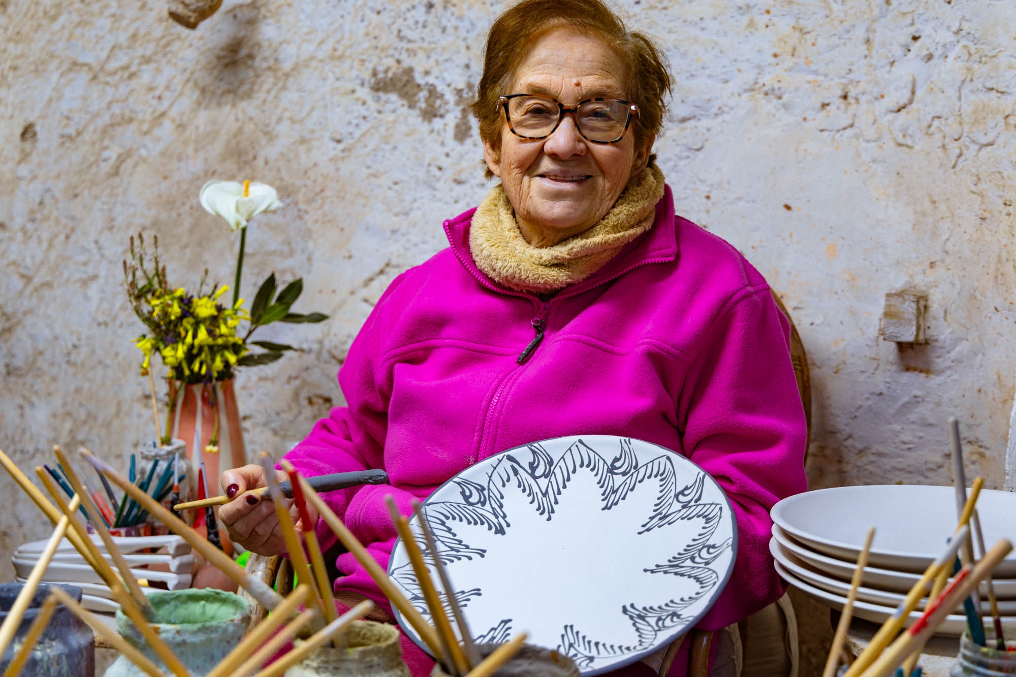 Taller de alfarería de Ángel y Loli.