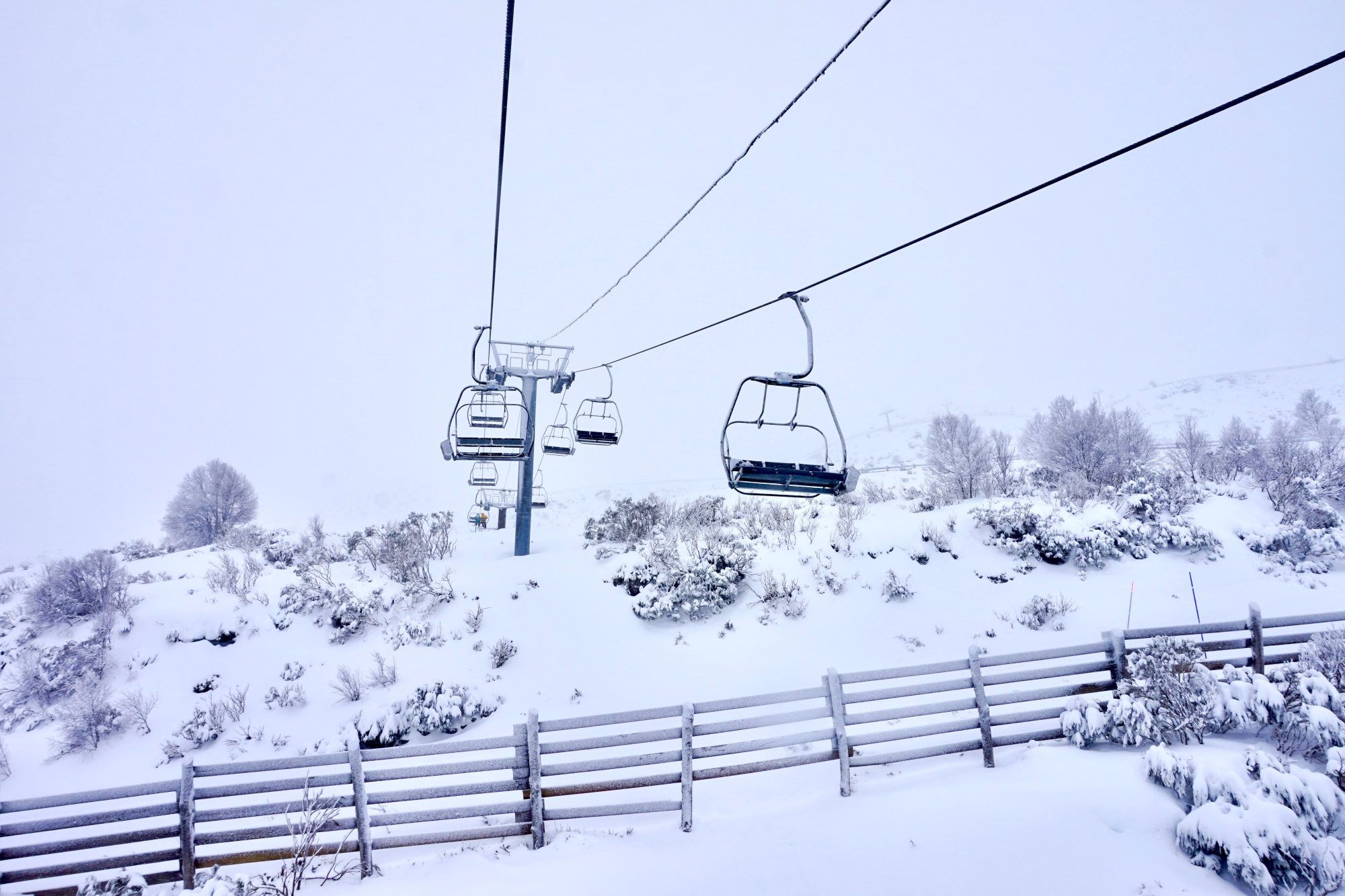 Telesilla de la estación de esquí Valle de Laciana