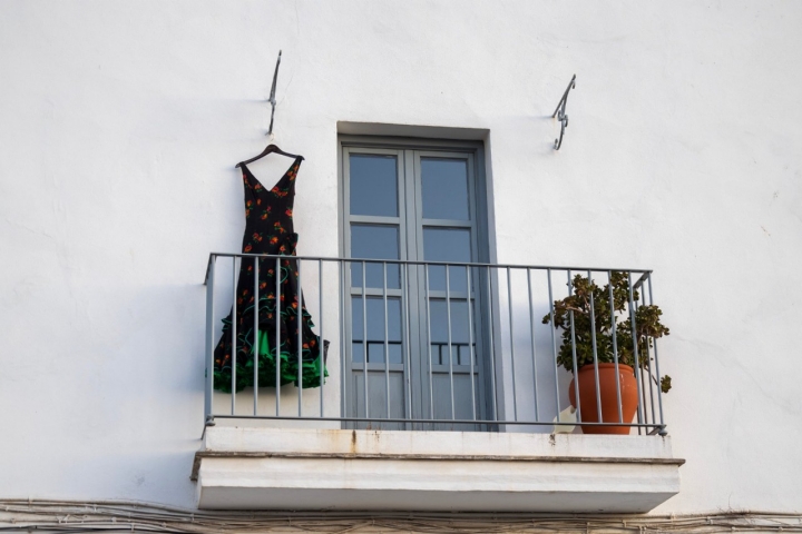 Balcón de una casa de Vejer de la Frontera