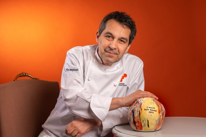 Javier Olleros con sus 3 Soles por Culler de Pau, conseguidos por primera vez en 2020.